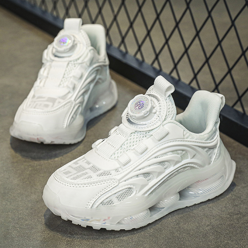 Children's White School Shoes  - Badminton Junior ulasan dan harga