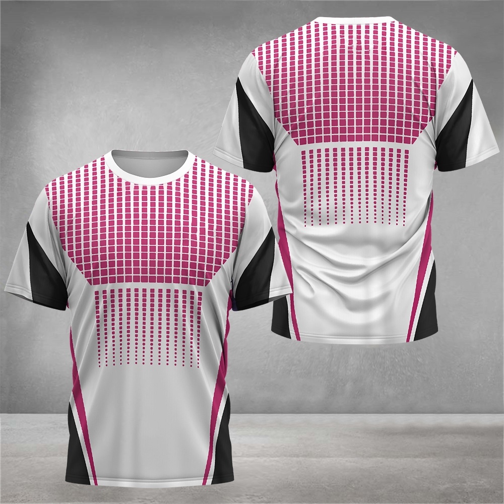 Gym Tennis Sports Men's T Shir - Badminton Emoji ulasan dan harga