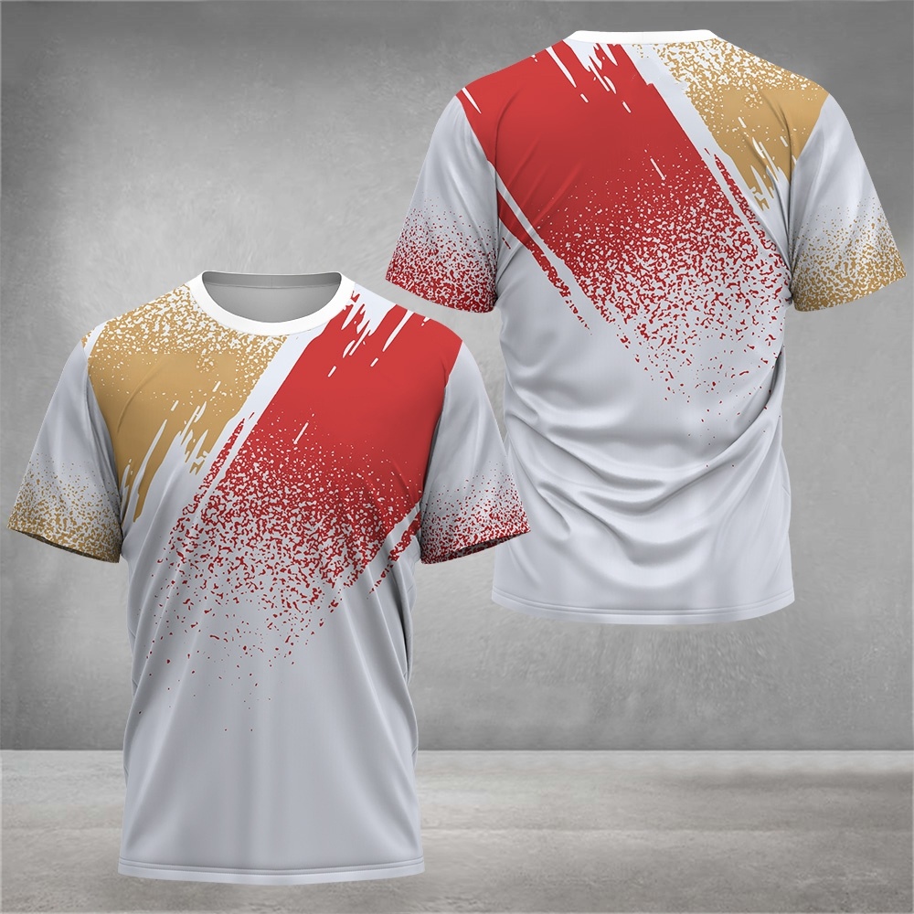 Gym Tennis Sports Men's T Shir - Badminton Emoji ulasan dan harga