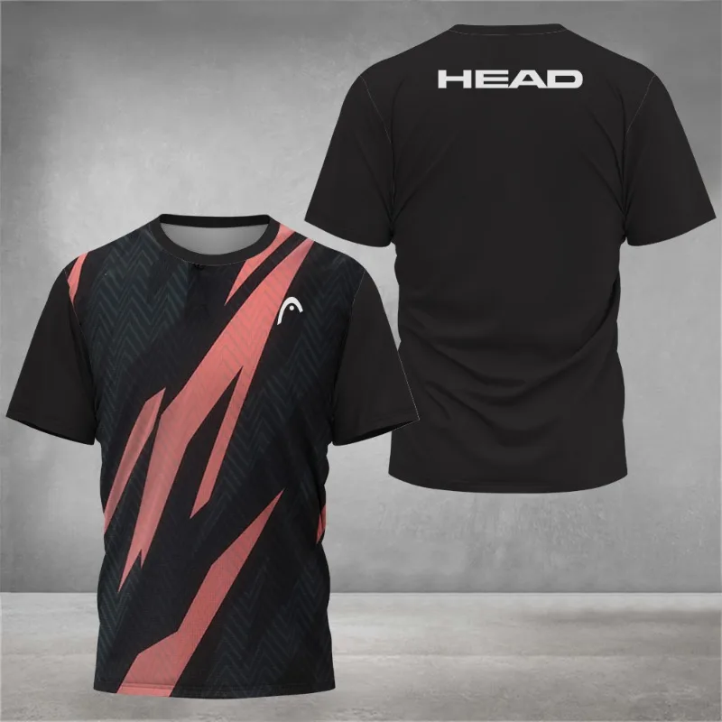 Summer Breathable Mens T Shirt - Badminton Emoji ulasan dan harga