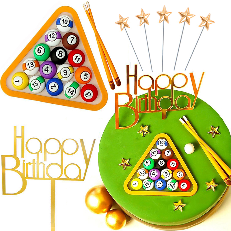 Billiard Ball Cake Decoration  - Badminton Junior ulasan dan harga