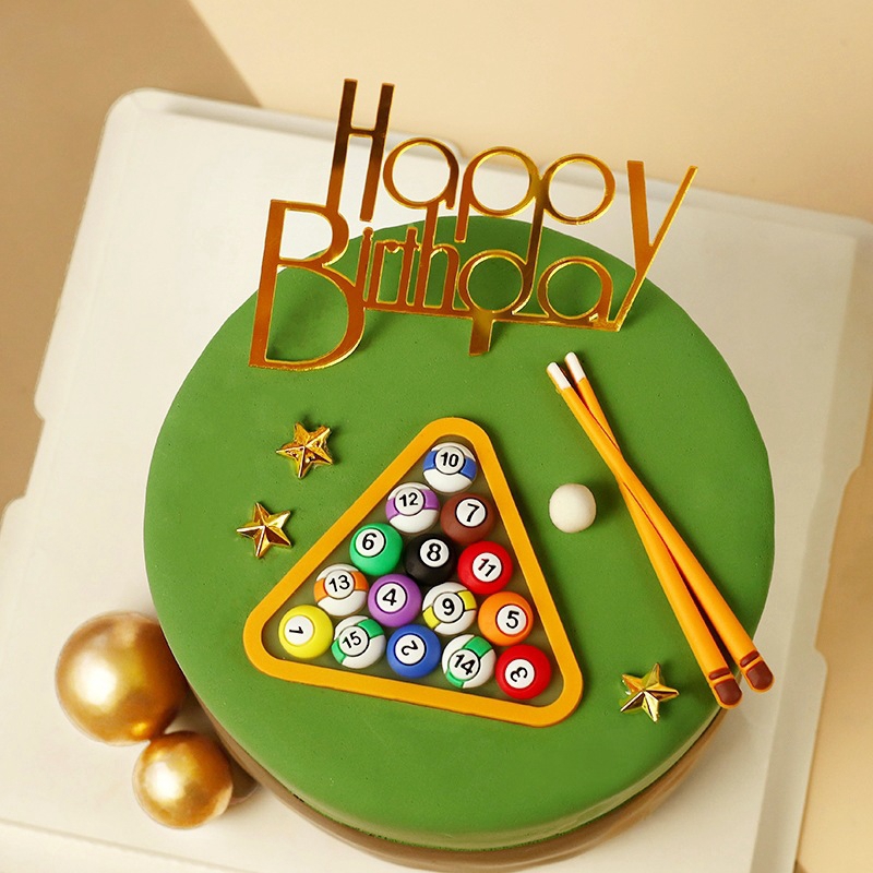 Billiard Ball Cake Decoration  - Badminton Junior ulasan dan harga