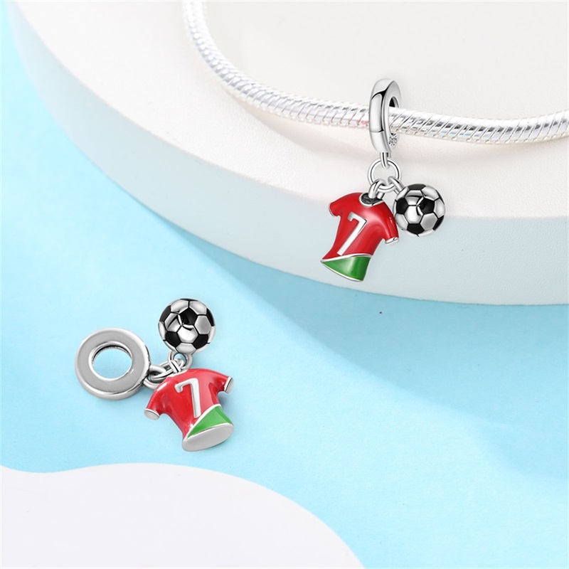 Fashion 925 Silver Football Je - Badminton Emoji ulasan dan harga