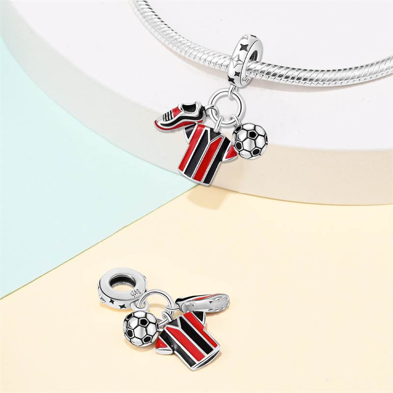 Fashion 925 Silver Football Je - Badminton Emoji ulasan dan harga