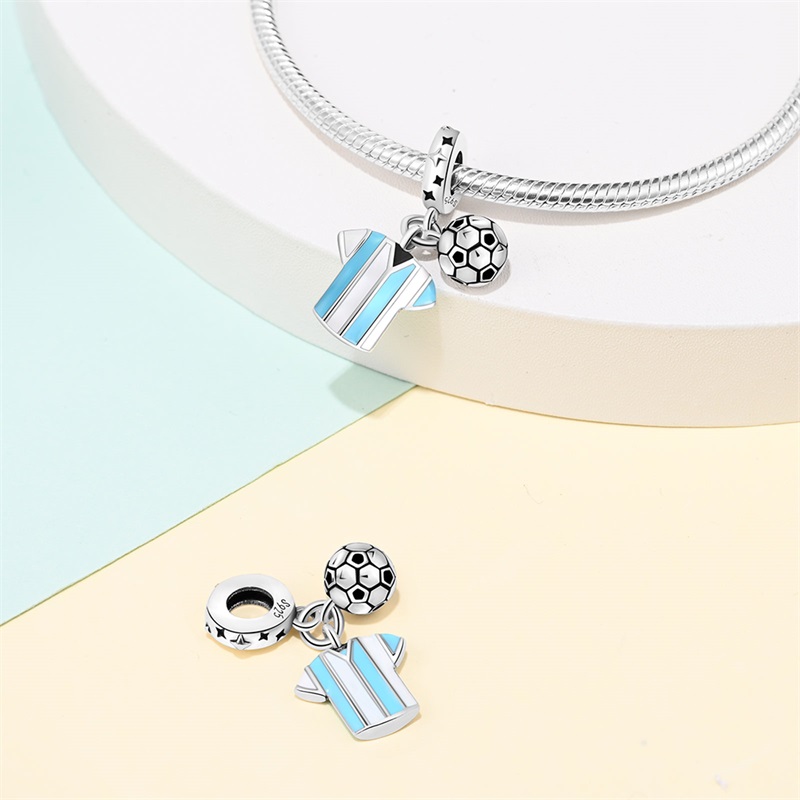Fashion 925 Silver Football Je - Badminton Emoji ulasan dan harga