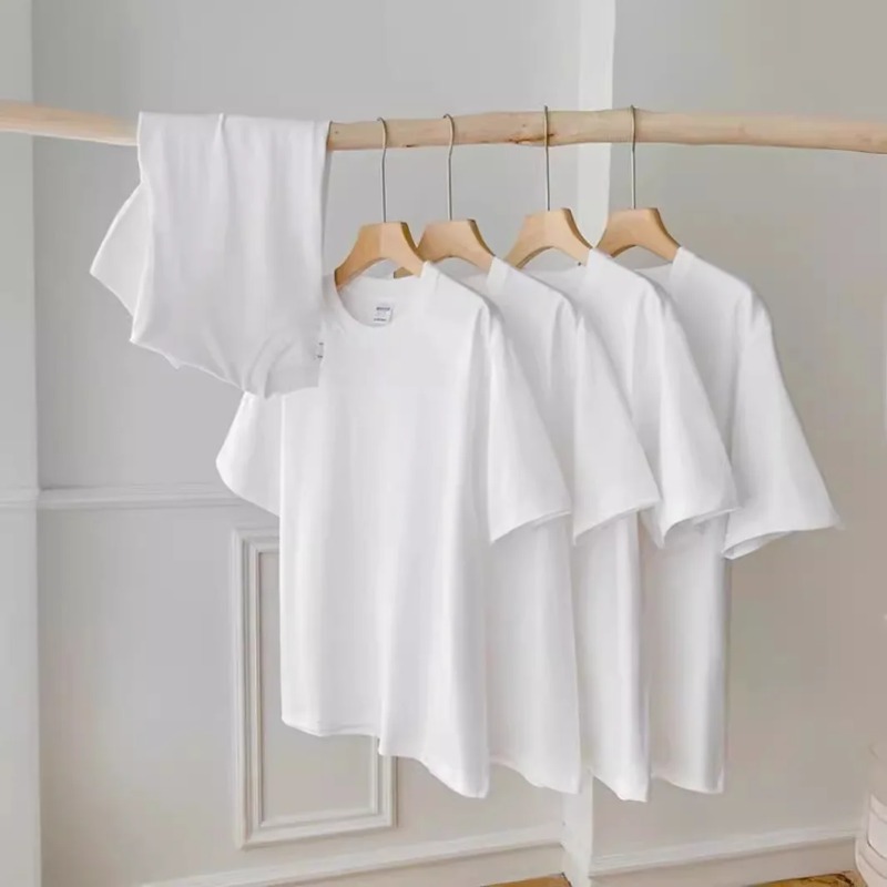Mens Crew Neck T Shirt Minimal - Badminton Emoji ulasan dan harga
