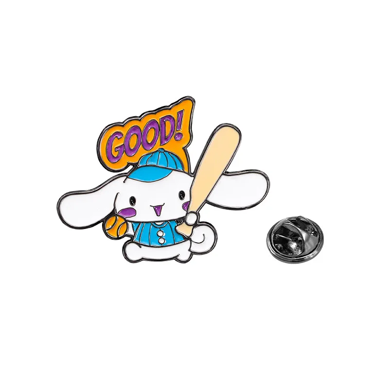 Cartoon Sanrio Metal Badge Stu - Badminton Icon ulasan dan harga