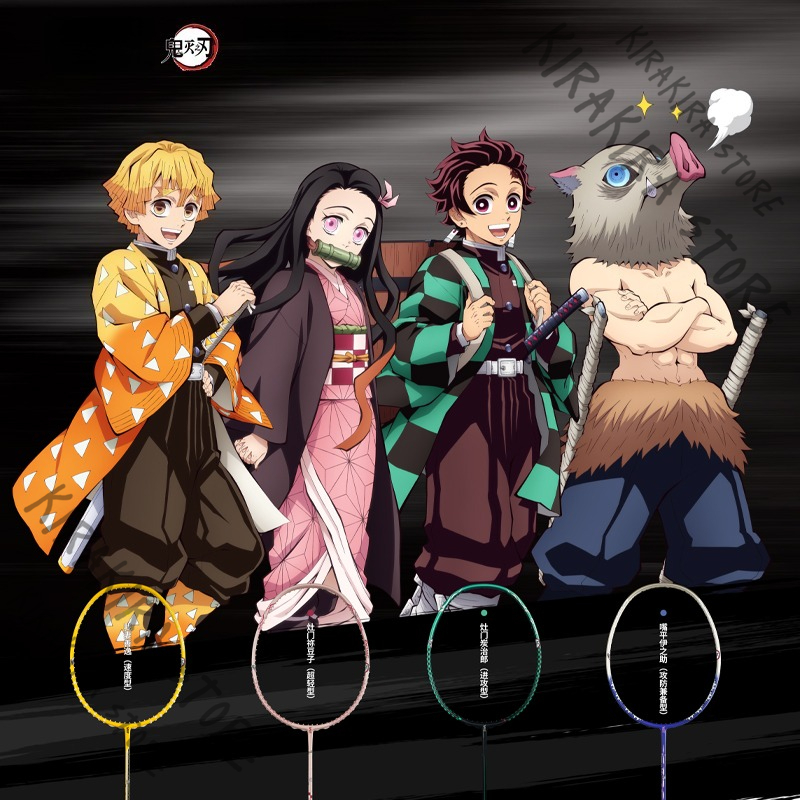 Demon Slayer Kamado Tanjirou   - Badminton Anime ulasan dan harga