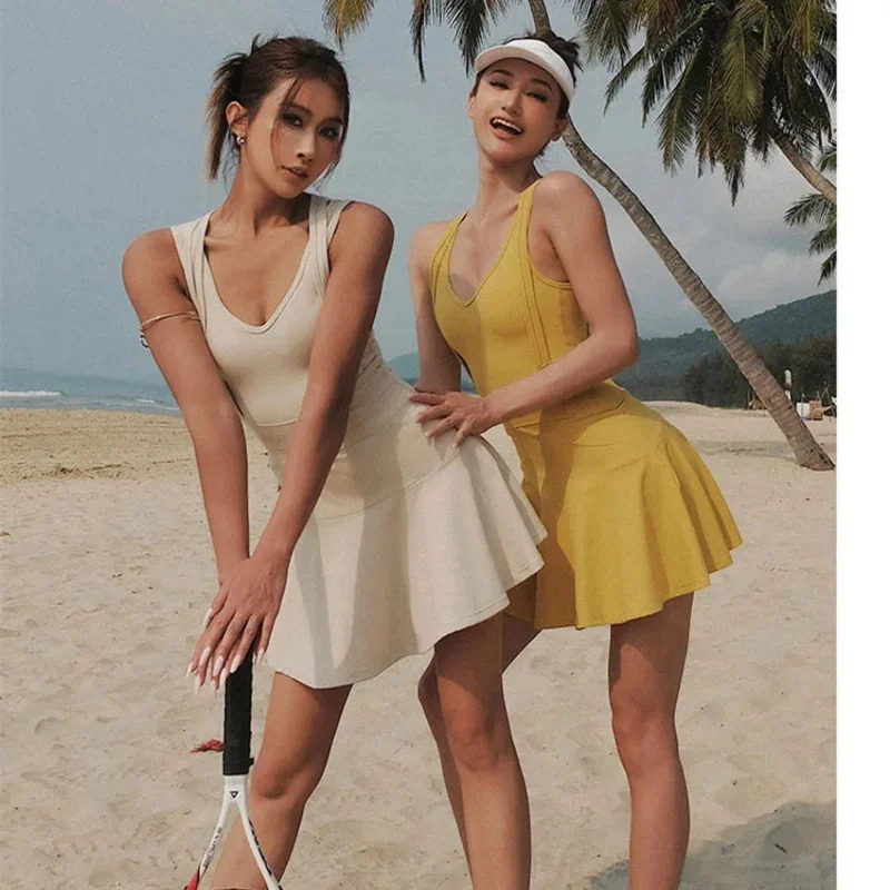 Tennis Dress Female Sleeveless - Badminton Anime ulasan dan harga