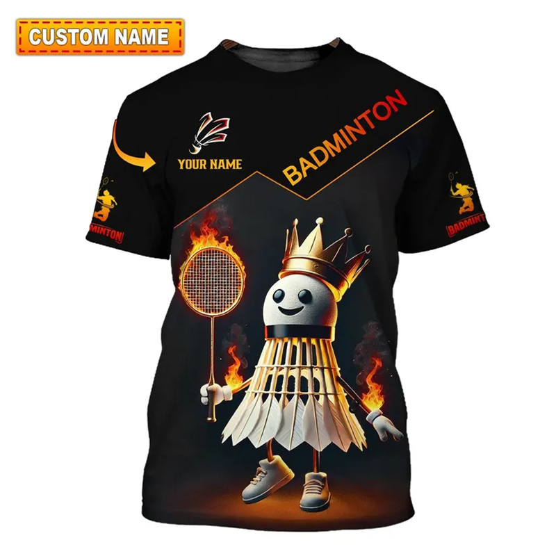 Badminton Sport T-shirt Men's  - Badminton Emoji ulasan dan harga