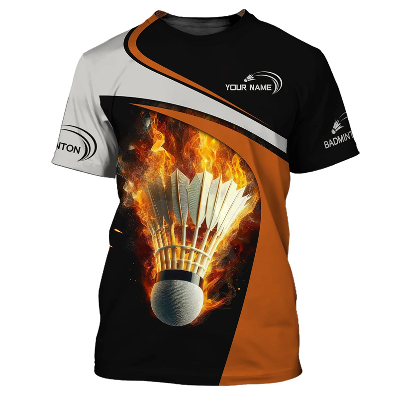 Badminton Sport T-shirt Men's  - Badminton Emoji ulasan dan harga