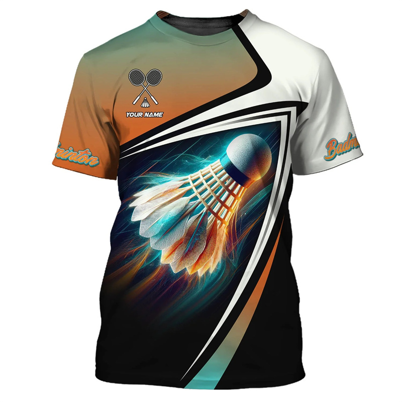 Badminton Sport T-shirt Men's  - Badminton Emoji ulasan dan harga