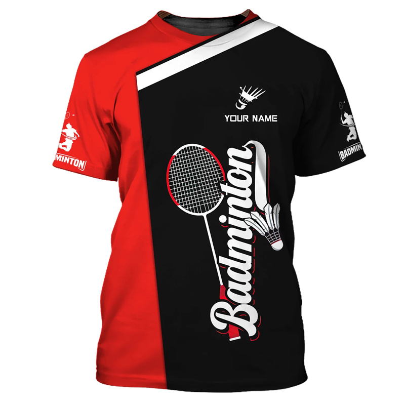 Badminton Sport T-shirt Men's  - Badminton Emoji ulasan dan harga