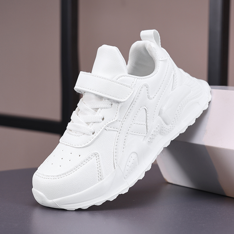 White Children's Leather Casua - Badminton Junior ulasan dan harga