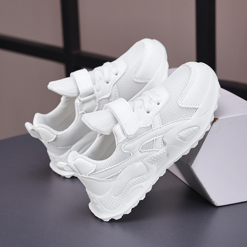 White Children's Leather Casua - Badminton Junior ulasan dan harga