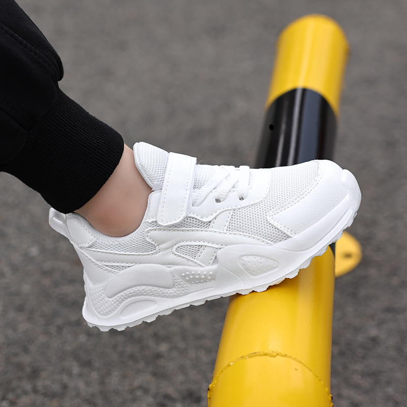 White Children's Leather Casua - Badminton Junior ulasan dan harga